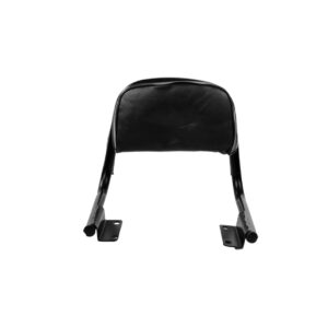 Stainless Steel Plain Cushion Pipe Backrest For Royal Enfield Interceptor 650 And Continental GT 650 (Black)