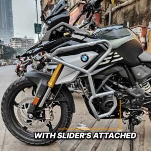 Stainless Steel Slider Crash Guard Leg Guard For BMW G310 GS (Grey)