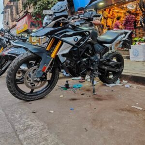 Touring Grade Stainless Steel Crash Guard with Sliders for BMW G310 GS