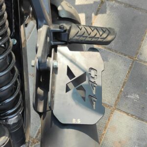 Stainless Steel Pillion Lady Rear Footrest Extender For Harley Davidson X440 (Black)