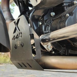 Stainless Steel Sump Guard Engine Guard For Harley Davidson X440 (Black)